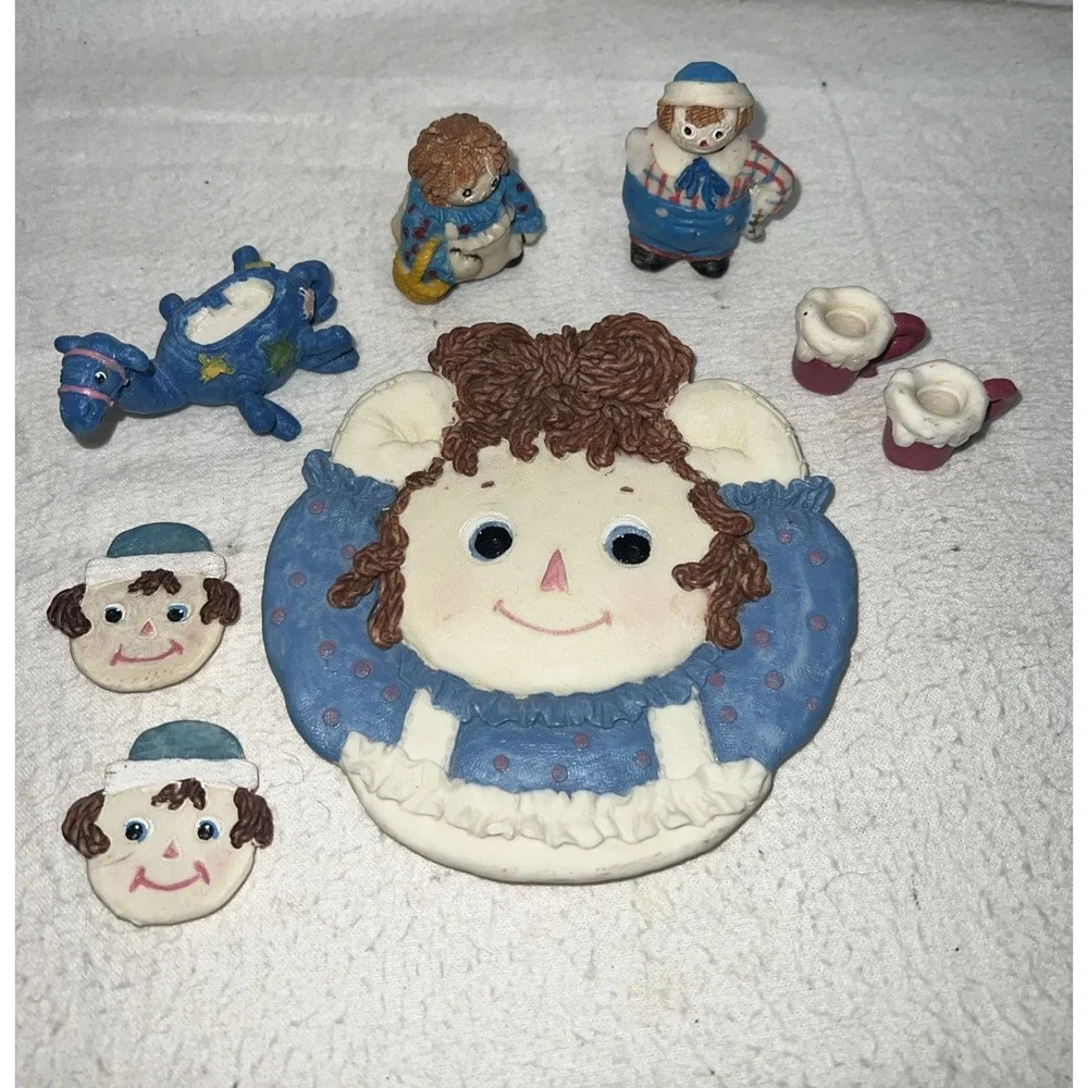 Raggedy Ann and Andy Tea‎ Set, Camel, Cups Saucers, Plate 1996
